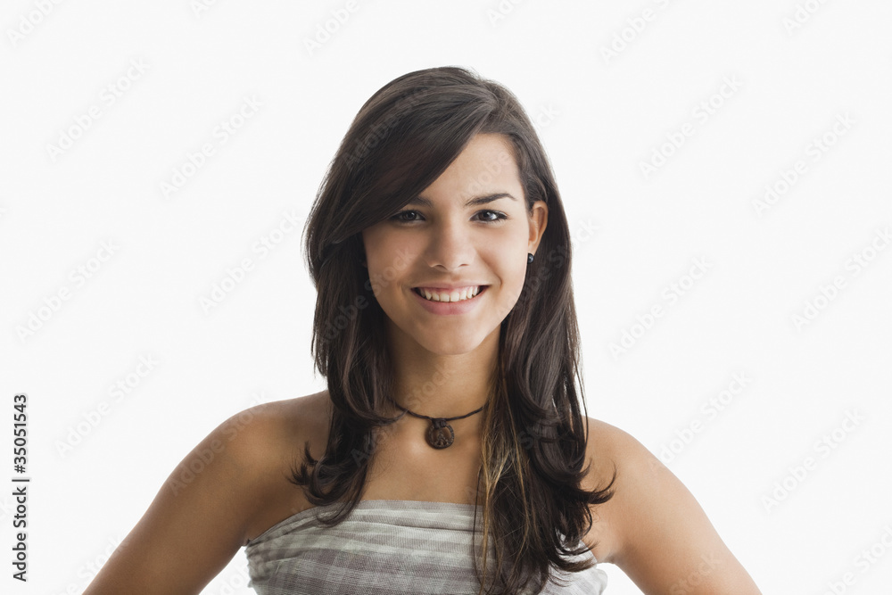 Smiling Hispanic girl
