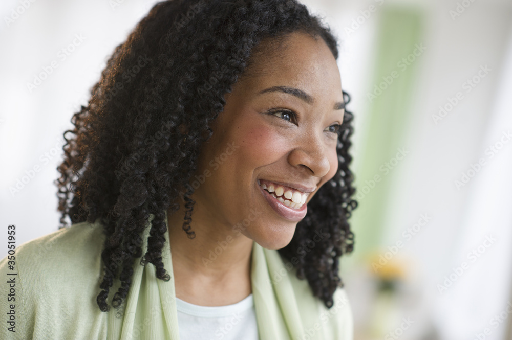 Smiling mixed race woman Smiling mixed race woman