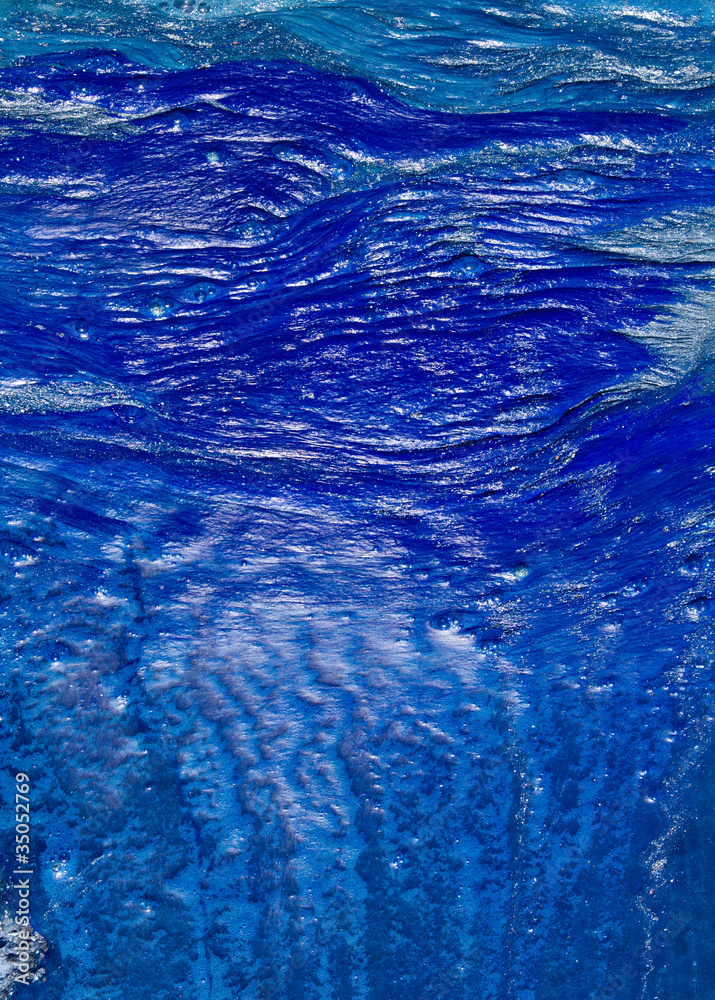 abstract blue paint texture shapes background
