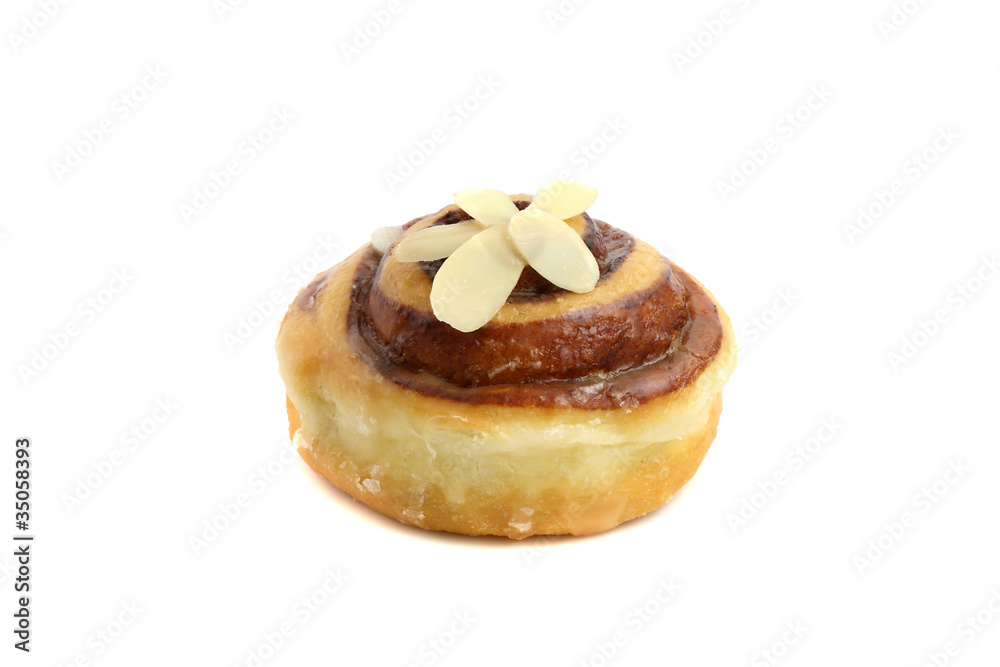Peanut Donut isolated in white background Peanut Donut isolated in white background
