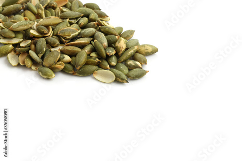 pumpkin seed isolated in white background