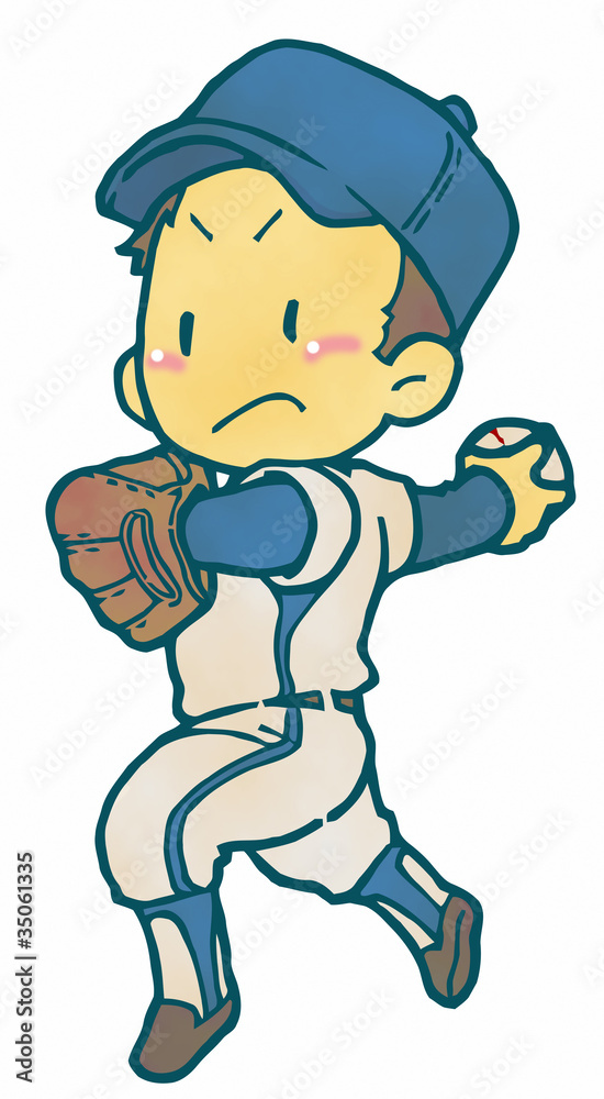 野球少年 ピッチャー