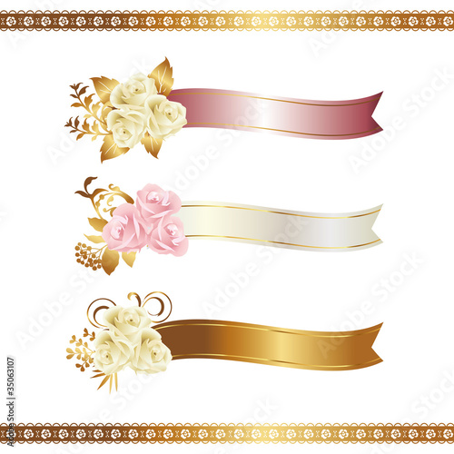 rose with ribbon