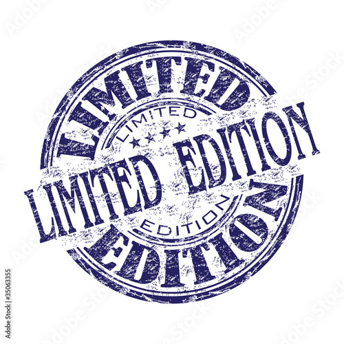 Limited edition rubber stamp