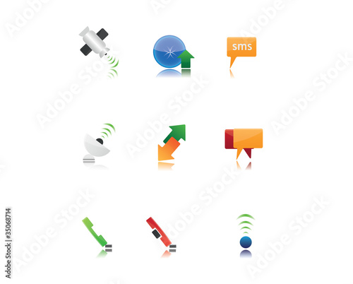 icon set comunications