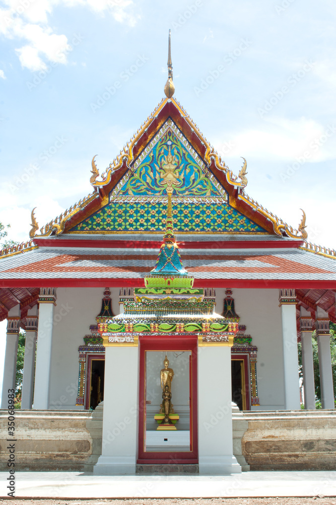 Phra ya mai temple's church at Ratchaburi ,Thailand Phra ya mai temple's church at Ratchaburi ,Thailand