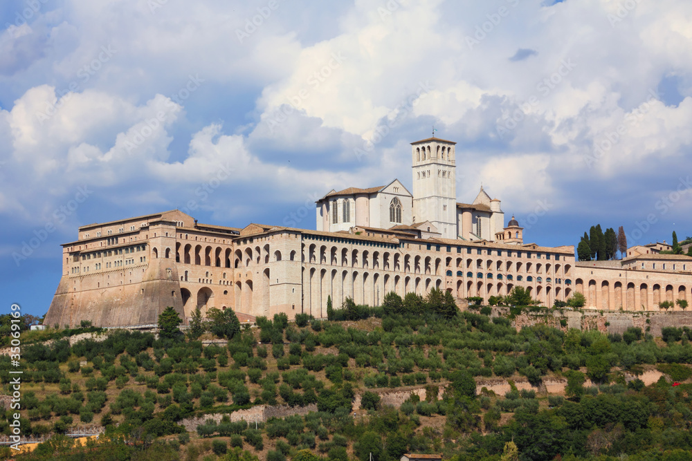 saint francis abbey in Assisi, Italy