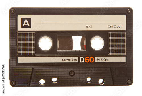 retro old audio cassette