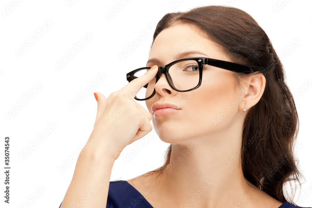 lovely woman in spectacles lovely woman in spectacles