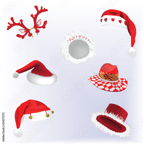 Collection of Christmas hats