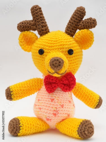 トナカイのあみぐるみ