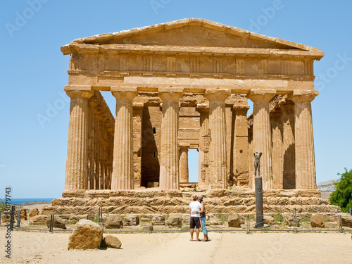 antique Temple of Concordia in Valley of the Temples