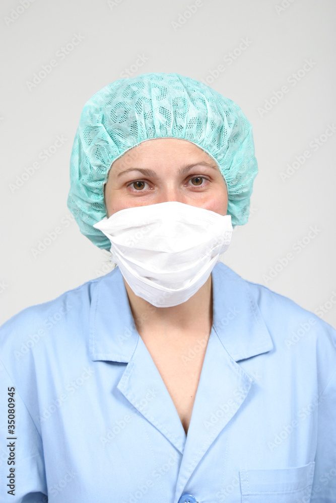 Doctor isolated on white, beautiful nurse woman Doctor isolated on white, beautiful nurse woman