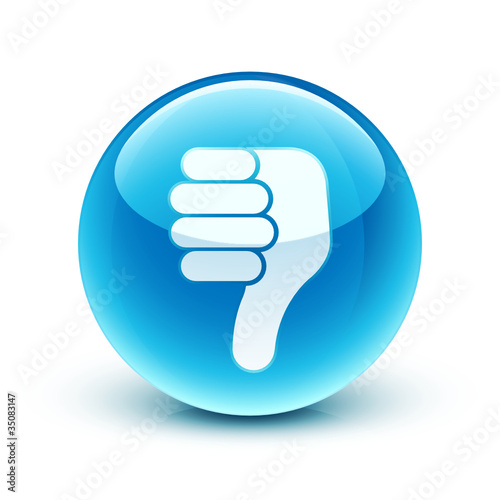 icône pouce bas / thumb down icon