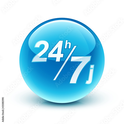 icône 24h/7j livraison / 24h/7j delivery icon