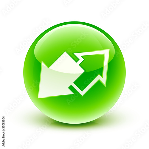 icône flèche connexion déconnexion / connect and disconnect icon