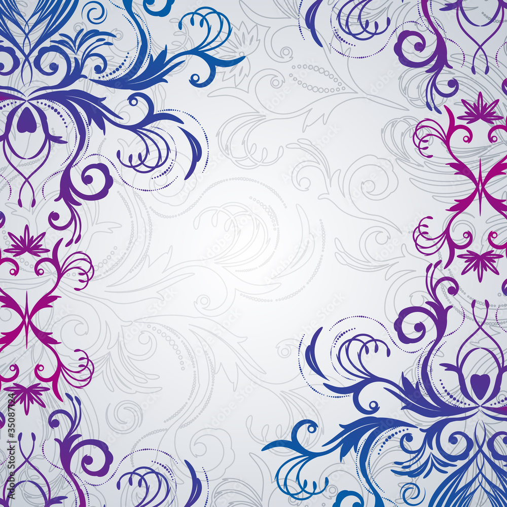 Abstract floral background with east flowers. Abstract floral background with east flowers.