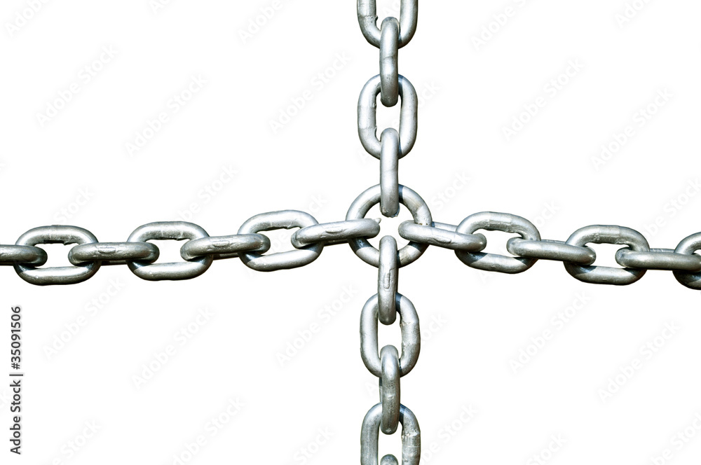 Fototapeta premium Chain isolated on white