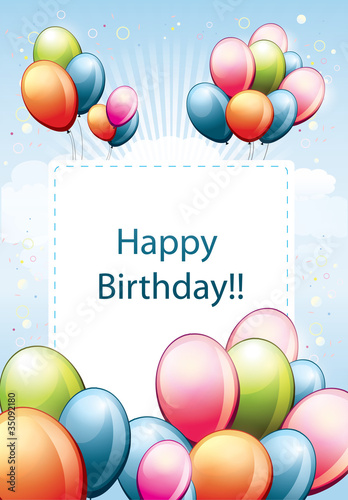 Colorful Birthday Balloons