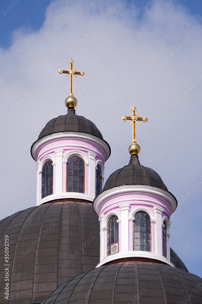 Church dome with cross