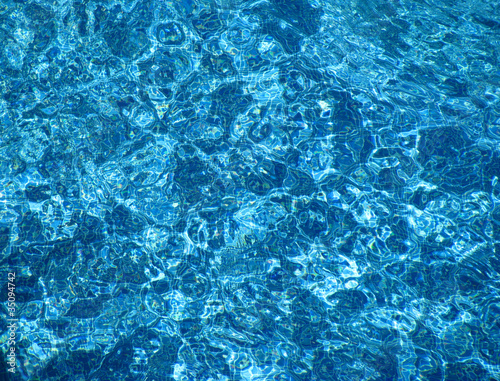 Shining blue water pattern