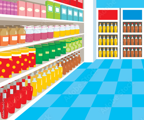 Supermarket. vector