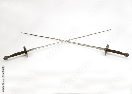 A pair of duelling epees