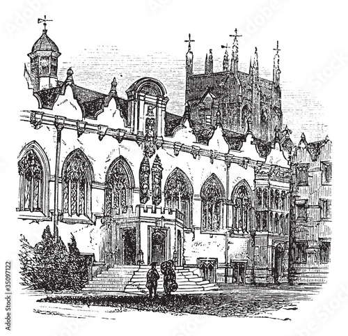 University of Oxford or Oxford University in Oxford England vint