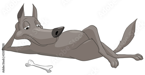 Cartoon Character Wolf