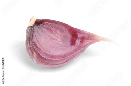 garlic   isolation  on white