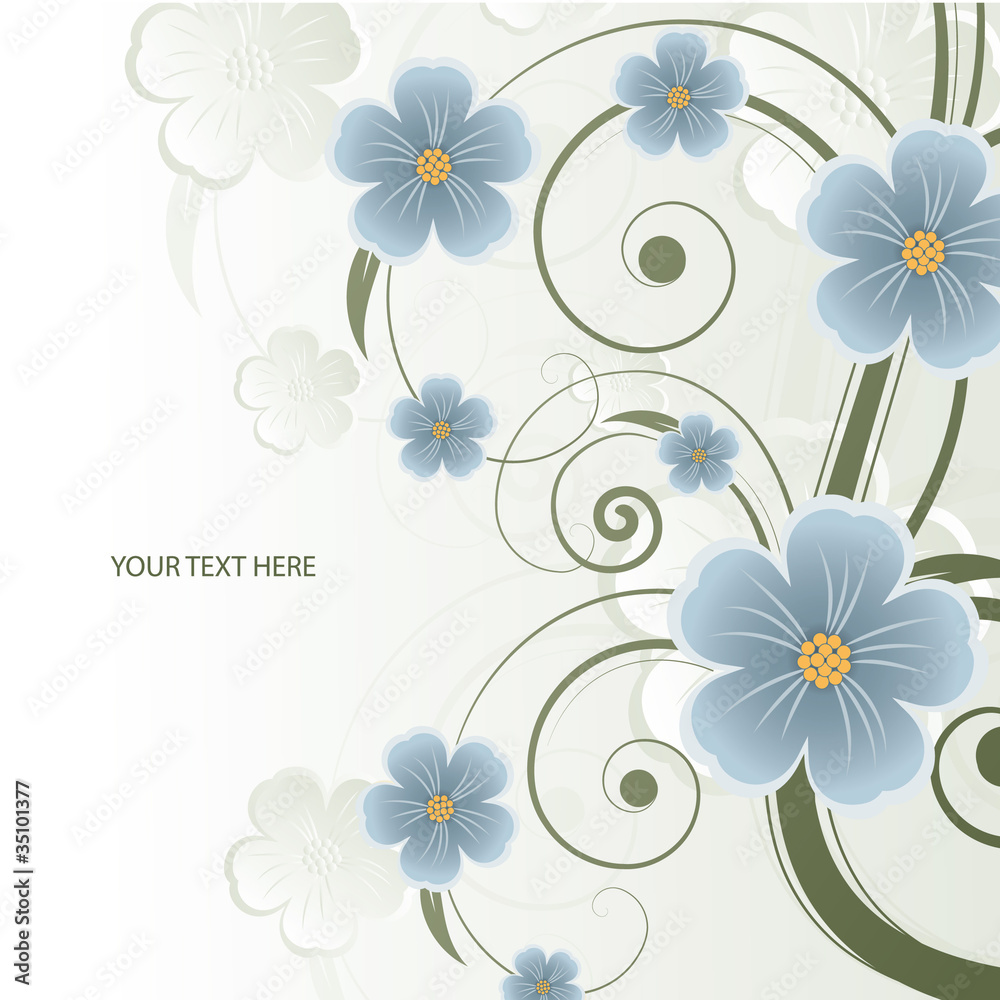 Obraz premium abstract floral background