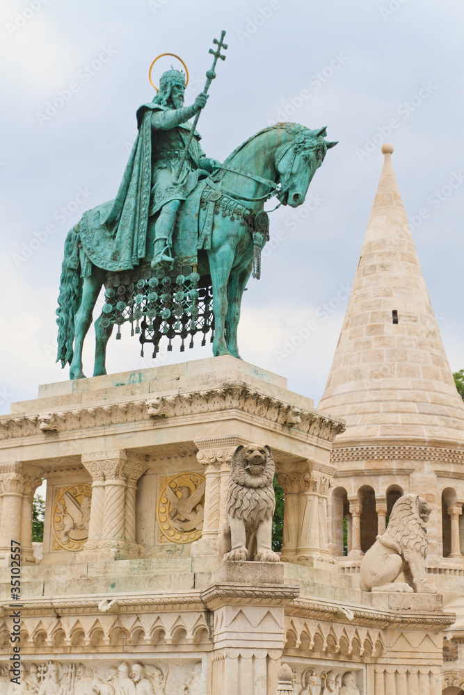 Statue of King Stephen I of Hungary, Fisherman Bastion, Budapest