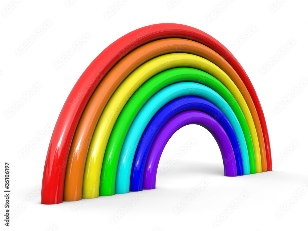 Abstract colorful rainbow isolated on white background Abstract colorful rainbow isolated on white background