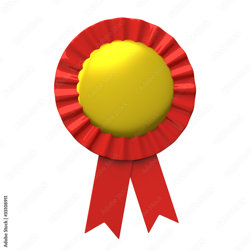Blank award ribbon rosette 3d Blank award ribbon rosette 3d