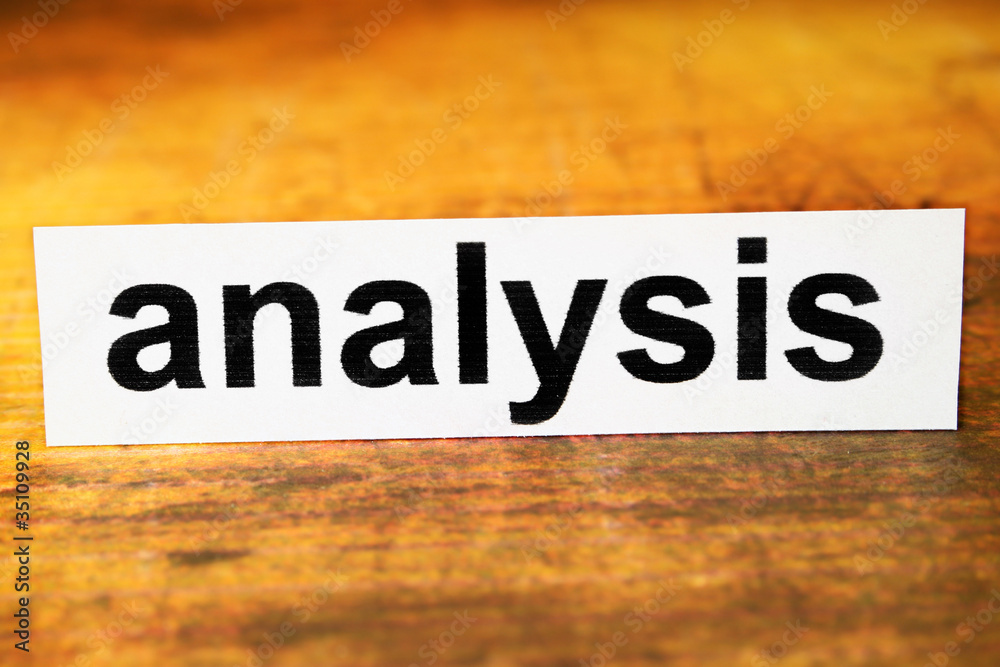 Fototapeta premium Analysis