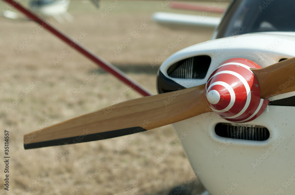 Wooden plane propeller