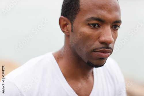 Portrait of a handsome young black man