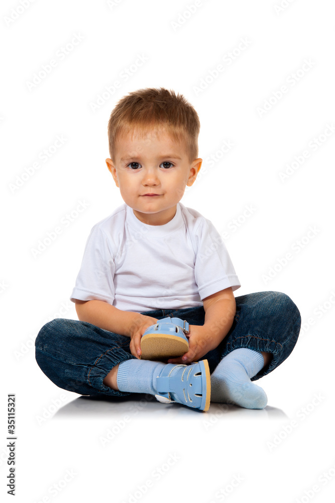 boy with sandals boy with sandals
