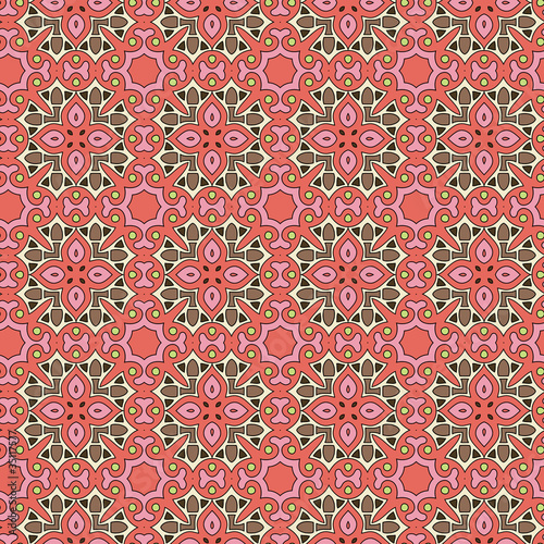 Seamless and elegant Baroque pattern with flowers