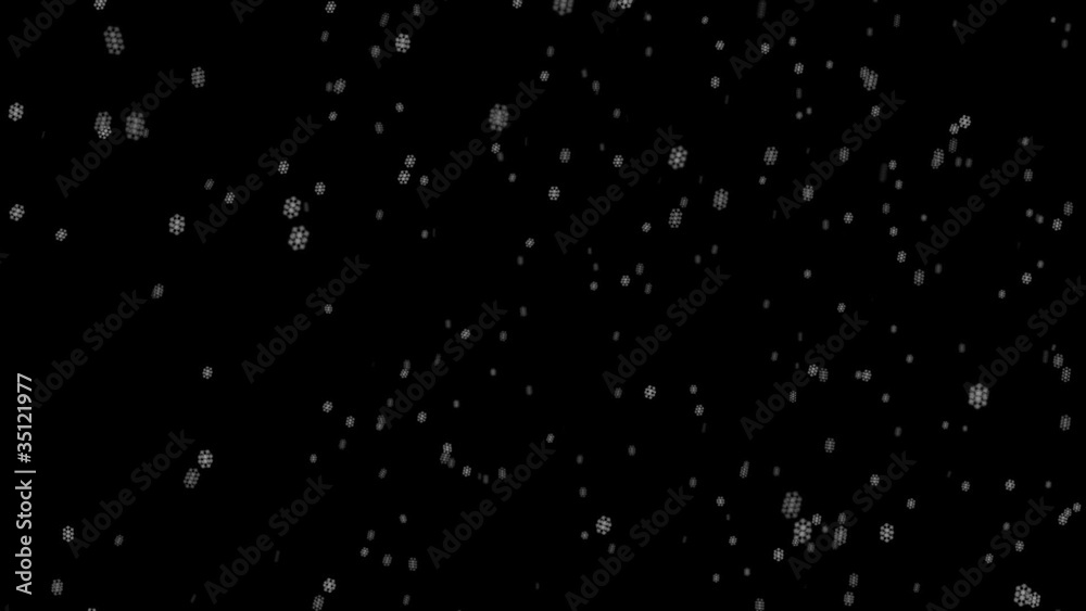 Snowflakes background - perfect loop in HD resolution Snowflakes background - perfect loop in HD resolution
