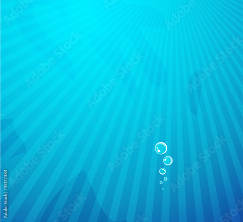 Vector deep blue water