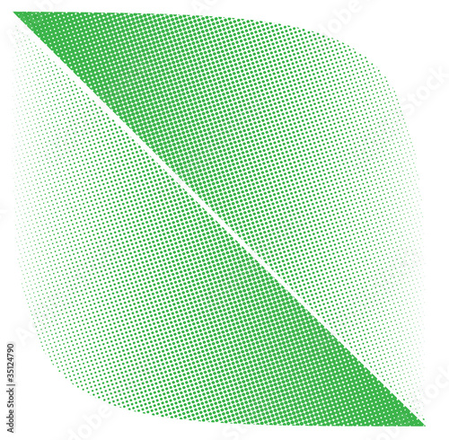 leaf in half tone