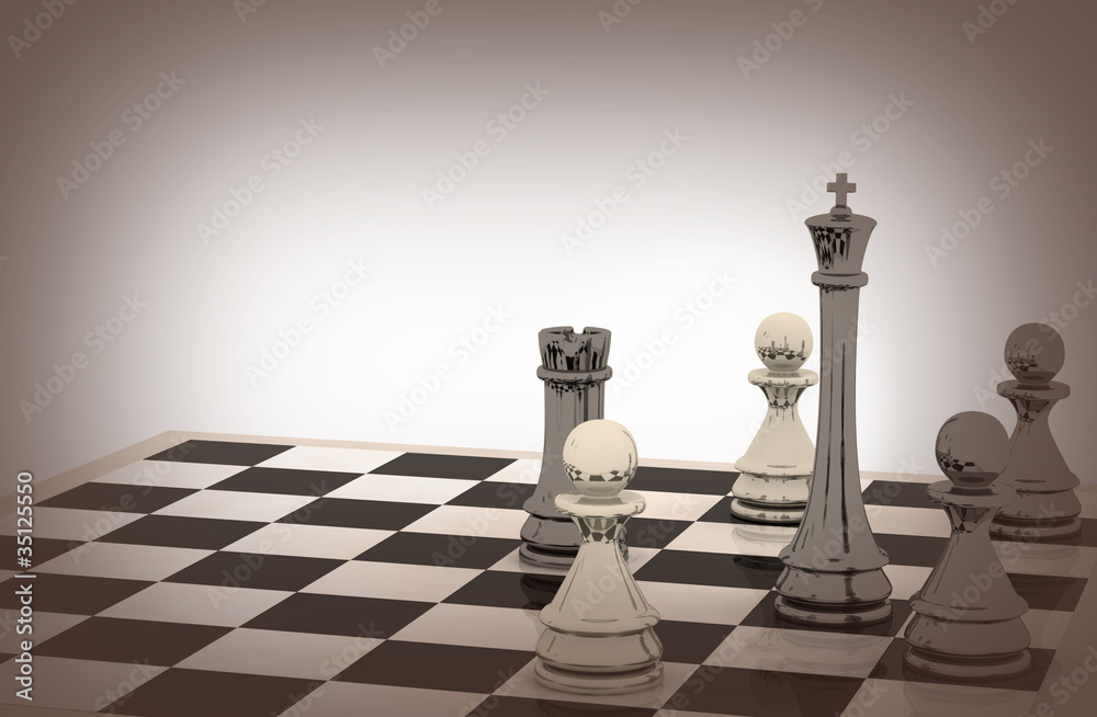 3d chess background