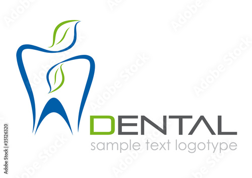 Logo dental, homeopathic treatment # Vector