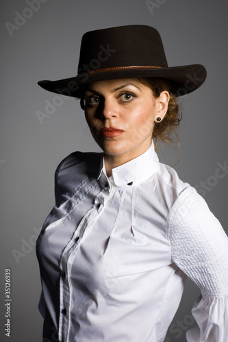 Portrait of an elegant young woman