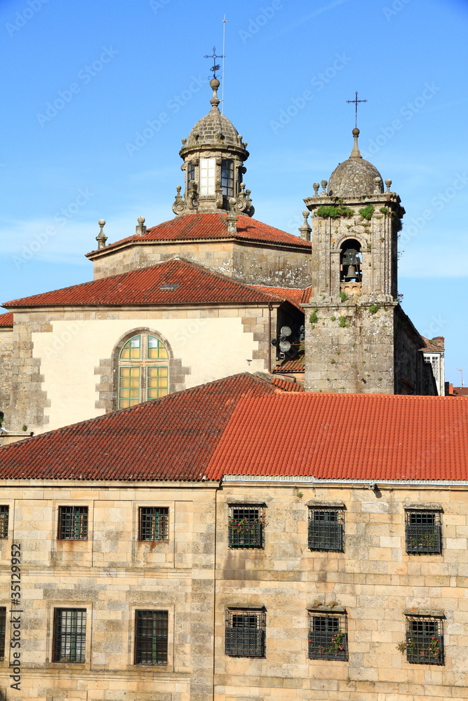 St Paio de Antealtares monastery in santiago, spain
