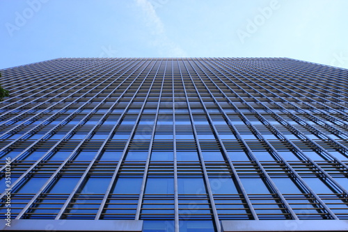 Modern glass skyscraper