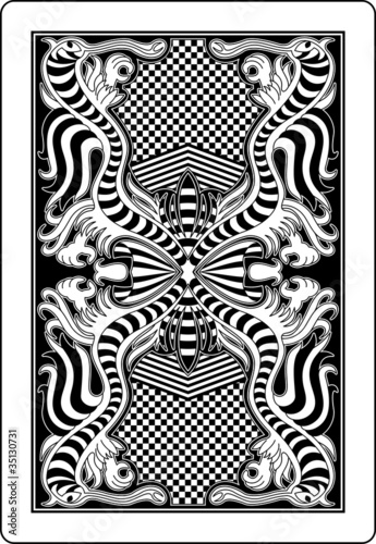 playing card back side 62x90 mm