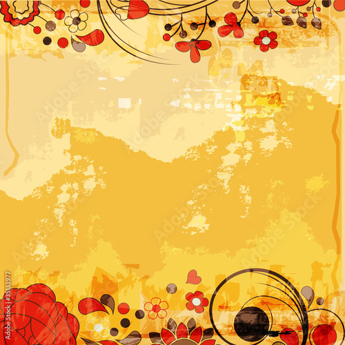 Vintage floral background