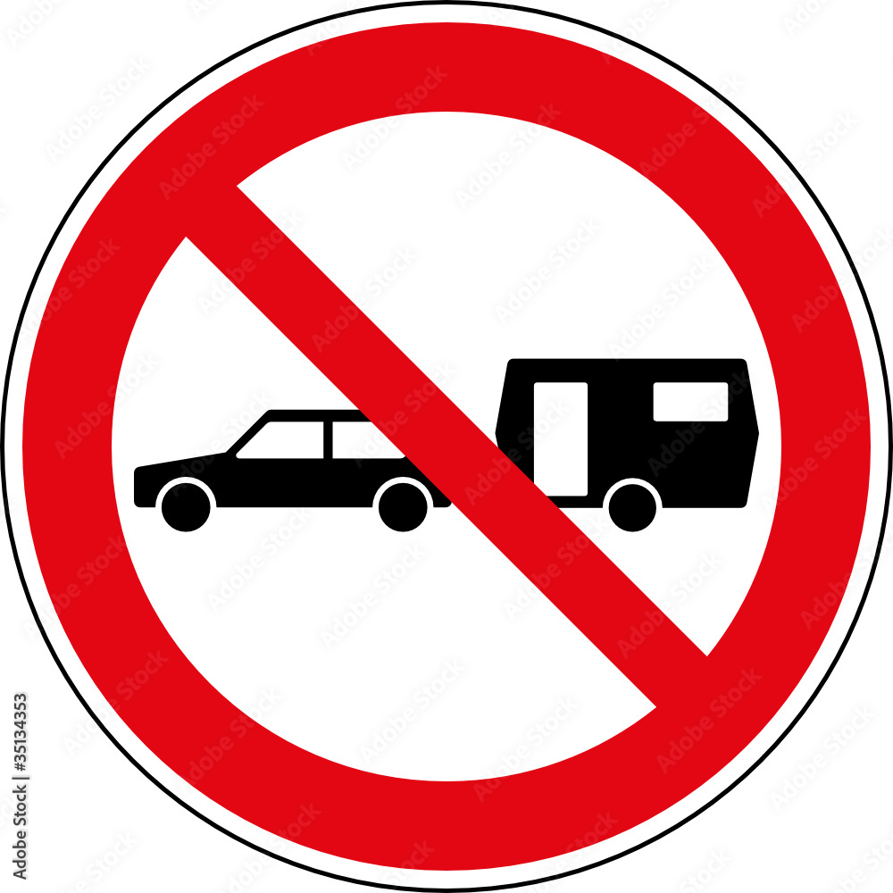 253 Zeichen Wohnmobile Verboten Schild | Zeichen 253 “Lkw-Verbot” mit Zusatzzeichen ...